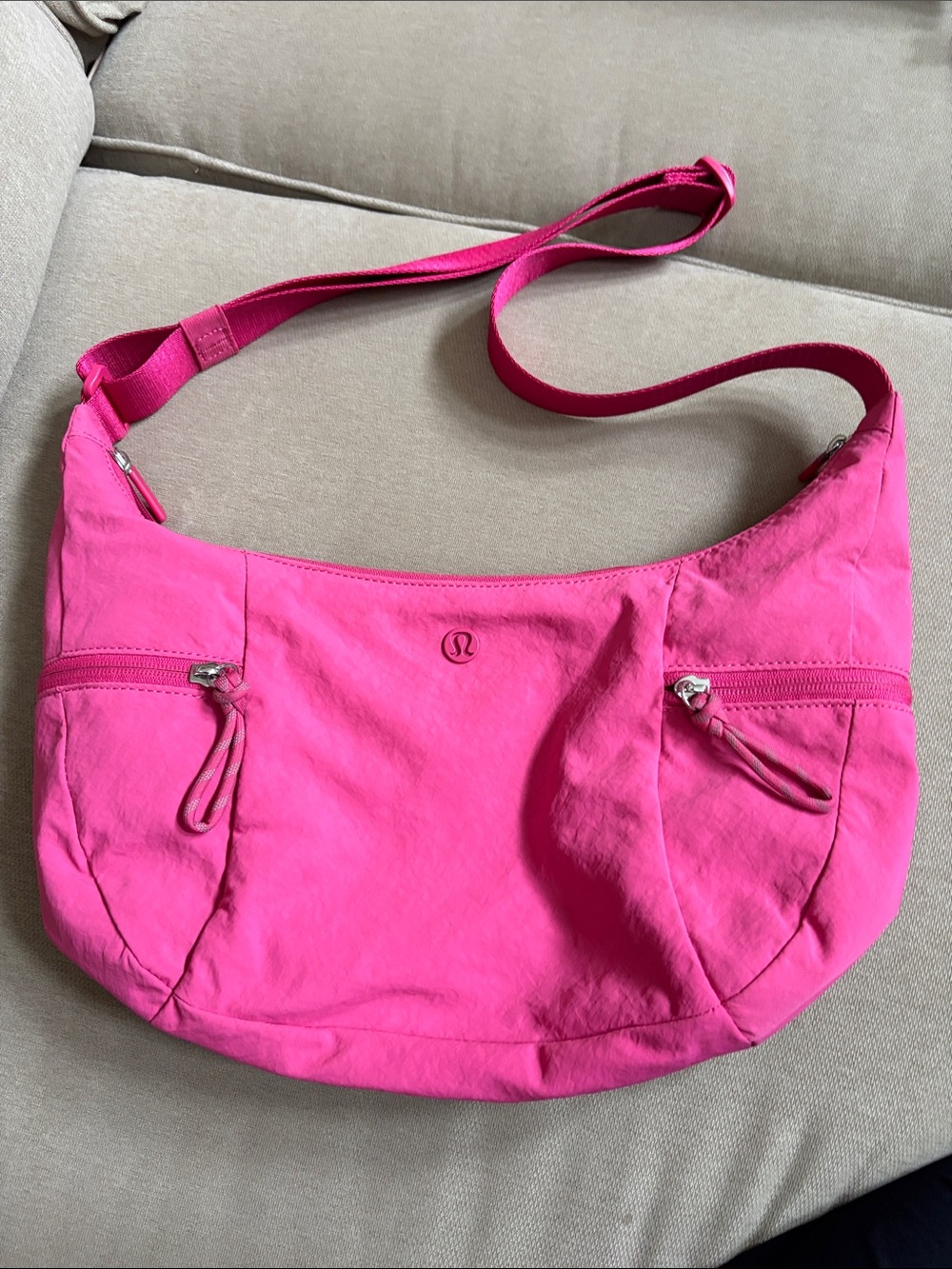lululemon athletica Hot Pink Slouchy Sling Bag 6L
